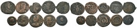 A mixed Lot of 10 Ancient Coins,About fine to about very fine. LOT SOLD AS IS, NO RETURNS.