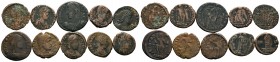 A mixed Lot of 10 Ancient Coins,About fine to about very fine. LOT SOLD AS IS, NO RETURNS.