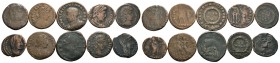 A mixed Lot of 10 Ancient Coins,About fine to about very fine. LOT SOLD AS IS, NO RETURNS.