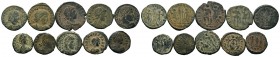 A mixed Lot of 10 Ancient Coins,About fine to about very fine. LOT SOLD AS IS, NO RETURNS.