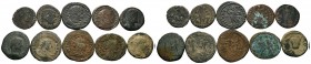 A mixed Lot of 10 Ancient Coins,About fine to about very fine. LOT SOLD AS IS, NO RETURNS.