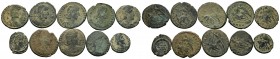 A mixed Lot of 10 Ancient Coins,About fine to about very fine. LOT SOLD AS IS, NO RETURNS.