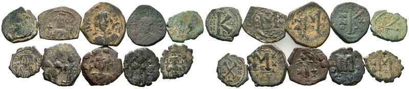 A mixed Lot of 10 Ancient Coins,About fine to about very fine. LOT SOLD AS IS, N...