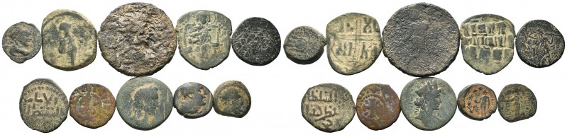 A mixed Lot of 10 Ancient Coins,About fine to about very fine. LOT SOLD AS IS, N...