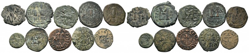 A mixed Lot of 10 Ancient Coins,About fine to about very fine. LOT SOLD AS IS, N...