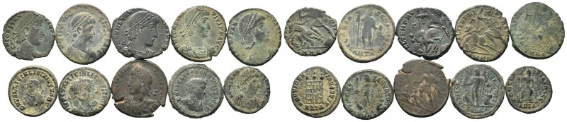 A mixed Lot of 10 Ancient Coins,About fine to about very fine. LOT SOLD AS IS, N...