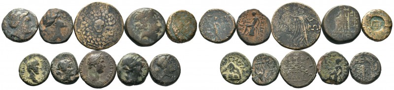 A mixed Lot of 10 Ancient Coins,About fine to about very fine. LOT SOLD AS IS, N...