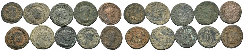 A mixed Lot of 10 Ancient Coins,About fine to about very fine. LOT SOLD AS IS, N...