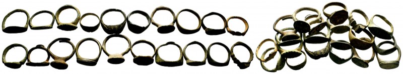 20x Lot Ancient Roman Rings,About fine to about very fine. LOT SOLD AS IS, NO RE...