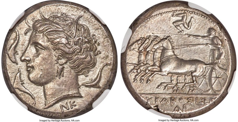 SICILY. Syracuse. Agathocles (317-289 BC). AR tetradrachm (26mm, 16.98 gm, 1h). ...