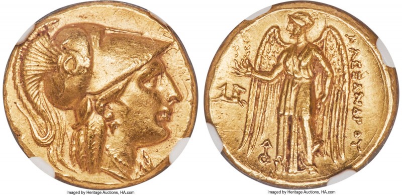MACEDONIAN KINGDOM. Alexander III the Great (336-323 BC). AV stater (18mm, 8.59 ...