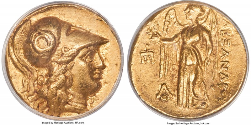 MACEDONIAN KINGDOM. Alexander III the Great (336-323 BC). AV stater (17mm, 6h). ...