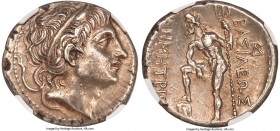 MACEDONIAN KINGDOM. Demetrius I Poliorcetes (306-283 BC). AR tetradrachm (28mm, 17.12 gm, 5h). NGC AU 5/5 - 4/5. Amphipolis, 289-288 BC. Diademed head...
