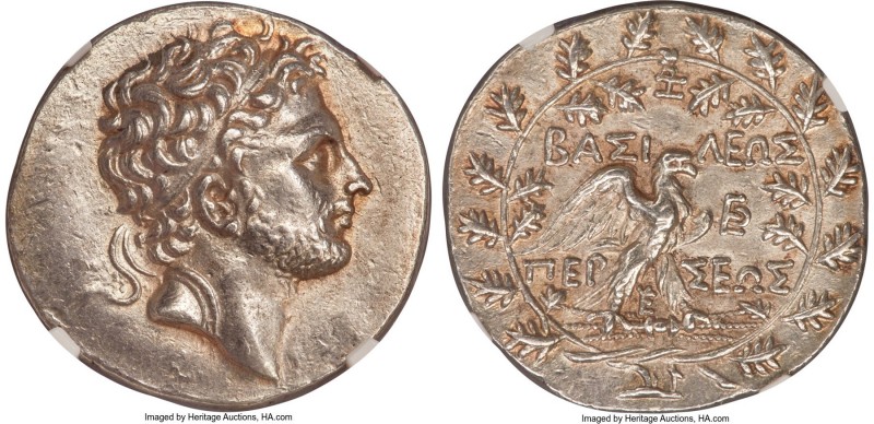 MACEDONIAN KINGDOM. Perseus (179-168 BC). AR tetradrachm (32mm, 16.78 gm, 11h). ...