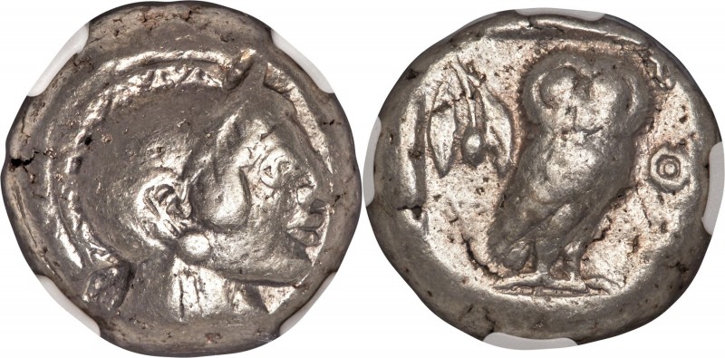 ATTICA. Athens. Ca. 510/500-480 BC. AR tetradrachm (21mm, 16.77 gm, 11h). NGC VF...