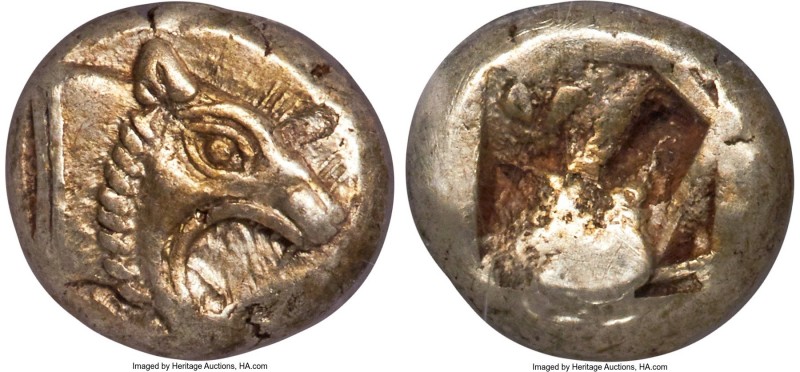 IONIA. Uncertain mint. Ca. 650-550 BC. EL sixth-stater or hecte (10mm, 2.32 gm)....