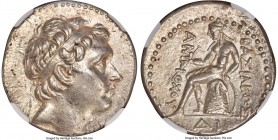 SELEUCID KINGDOM. Antiochus III the Great (222-187 BC). AR tetradrachm (26mm, 17.09 gm, 1h). NGC Choice AU 5/5 - 4/5, Fine Style. ΔΙ mint in southern ...