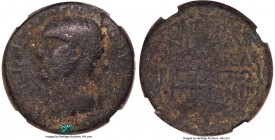 ARMENIAN KINGDOM. Kings of Armenia Minor. Aristobulus (AD 54-92). AE (24mm, 9.86 gm, 12h). NGC Fine 4/5 - 3/5. Nicopolis ad Lycum, or Chalkis, dated R...
