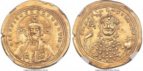 Michael IV the Paphlagonian (AD 1034-1041). AV histamenon nomisma (24mm, 4.43 gm, 6h). NGC Choice XF 5/5 - 4/5. Constantinople. + IhS XIS RЄX RЄϚNANTI...