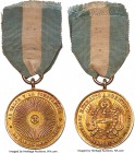 Republic gold "War of the Triple Alliance" Valor Medal ND (c. 1889) AU, Barac-81, R&S-Ar29. 27mm. 14.73gm. 18ct. gold. Issued for valor by the "gratef...