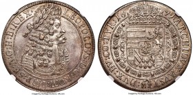 Leopold I Taler 1699/8 MS63 NGC, Hall mint, KM1303.5, Dav-3245A. A highly appealing and choice selection displaying steely and semi-matte surfaces alo...