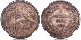 German Colony. Wilhelm II 5 Mark 1894-A AU55 NGC, Berlin mint, KM7. A highly appealing cabinet-toned example displaying pale midnight blue tones embra...