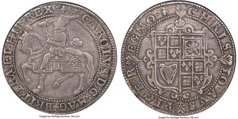 Charles I Crown ND (1625-1626) VF35 NGC, Tower mint, KM125, Dav-3761, S-2753, N-...