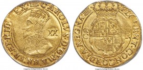 Charles I gold Unite ND (1633-1634) AU58 PCGS, Tower mint under the King, Portcullis mm, KM153, S-2692, N-2153. 9.03gm. Fourth bust of Charles I left ...