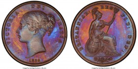 Victoria bronzed Proof Penny 1839 PR66 PCGS, KM739a, S-3948. A stunning example from Victoria's coronation Proof set, its dominant planchet color one ...