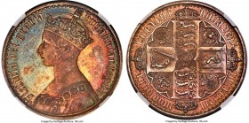 Victoria Proof "Gothic" Crown 1847 PR62 NGC, KM744, S-3883. UN DECIMO on edge. An immensely attractive example of this ever-popular Gothic type, the o...