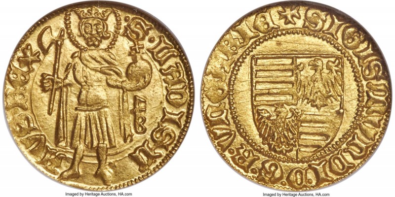 Sigismund gold Goldgulden ND (1387-1437) MS65 NGC, Buda mint, Fr-9, Husz-572, Le...