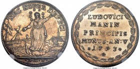 Venice. Ludovico Manin Osella Anno V (1793)-ZAB MS62 NGC, KM-X386, Paolucci II, 276. An exceptionally beautiful and enchanting design, this wondrous s...