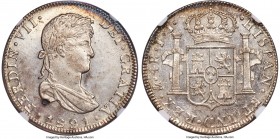 Ferdinand VII 4 Reales 1821 Mo-JJ MS62 NGC, Mexico City mint, KM102. A conditionally scarce issue serving as the final date for the series, a conseque...