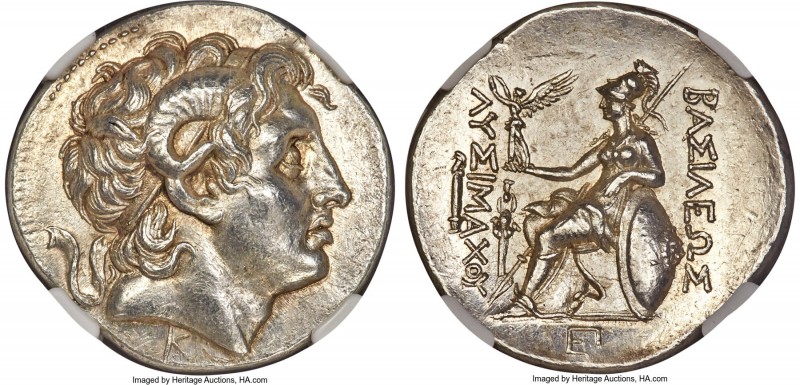 THRACIAN KINGDOM. Lysimachus (305-281 BC). AR tetradrachm (30mm, 17.04 gm, 12h)....