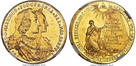 Bavaria. Maximilian III Joseph gold 5 Ducat 1747 MS61 NGC, Munich mint, KM493, Fr-245. 17.47gm. A superb representative of this gold multiple ducat fe...