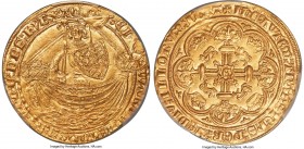 Edward III (1327-1377) gold Noble ND (1346-1351) MS62 PCGS, London mint, Cross pattée mm, Pre-Treaty period, S-1481, N-1110, Schneider-Unl. 7.73gm. On...