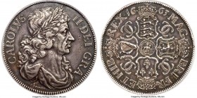 Charles II silver Proof Pattern "Reddite" Crown 1663 PR35 PCGS, S-3354B, ESC-431 (R5), L&S-7. By Thomas Simon. Struck en medaille, edge reads REDDITE ...