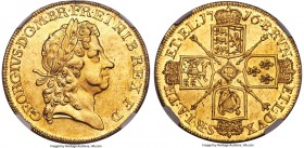 George I gold 5 Guineas 1716 MS60 NGC, KM547, S-3626. A truly exceptional example of George I's first 5 Guineas, essentially unseen in Mint State and ...