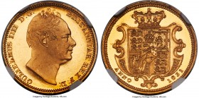 William IV gold Proof 1/2 Sovereign 1831 PR66 S Ultra Cameo NGC, KM716, S-3830, W&R-267 (R3). Small sized planchet. The best example of this type we h...