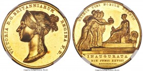 Victoria gold "Coronation" Medal 1838 MS61 NGC, Eimer-1315, BHM-1801. 36.5mm. 30.95gm. By Benedetto Pistrucci. Just 1,369 specimens of this medal were...