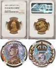 Victoria 10-Piece Certified gold & silver Partial Proof Set 1887 NGC, 1) 3 Pence - PR65, KM758, S-3931 2) 6 Pence - PR63, KM759, S-3928 3) Shilling - ...