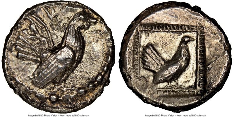 SICILY. Himera. Ca. 510-483/2 BC. AR drachm (20mm, 4.96 gm, 7h). NGC Choice XF 5...