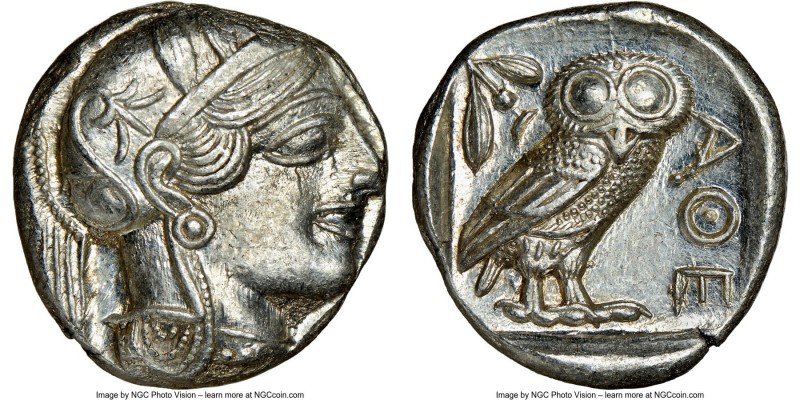 ATTICA. Athens. Ca. 440-404 BC. AR tetradrachm (23mm, 17.21 gm, 12h). NGC Choice...