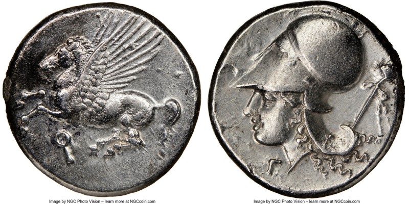 CORINTHIA. Corinth. Ca. 345-307 BC. AR stater (21mm, 8.56 gm, 12h). NGC AU 5/5 -...