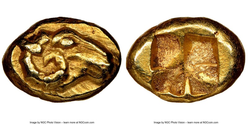 IONIA. Uncertain mint. Ca. 600-550 BC. EL 1/24 stater or myshemihecte (7mm, 0.63...