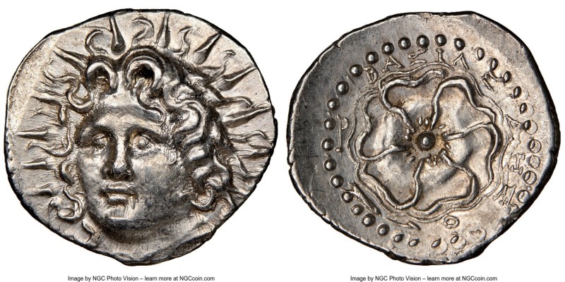 CARIAN ISLANDS. Rhodes. Ca. 84-30 BC. AR drachm (20mm, 3.88 gm, 2h). NGC MS 4/5 ...
