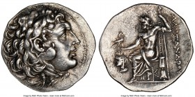 LYDIA. Sardes. Ca. 188-173 BC. AR tetradrachm (33mm, 11h). NGC Choice XF, Fine Style. Head of Heracles right, wearing lion skin headdress, paws tied b...