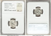 Augustus (27 BC-AD 14). AR denarius (20mm, 3.72 gm, 5h). NGC XF S 5/5 - 4/5. Lugdunum, 2 BC-AD 4. CAESAR AVGVSTVS-DIVI F PATER PATRIAE, laureate head ...