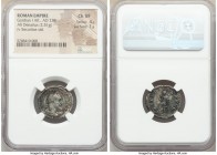 Gordian I Africanus (March-April AD 238). AR denarius (20mm, 2.51 gm, 12h). NGC Choice VF 4/5 - 1/5. Rome. IMP M ANT GORDIANVS AFR AVG, laureate, drap...