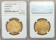 Jose I gold 6400 Reis 1755-R AU Details (Cleaned) NGC, Rio de Janeiro mint, KM172.2. AGW 0.4229 oz. 

HID09801242017

© 2020 Heritage Auctions | A...